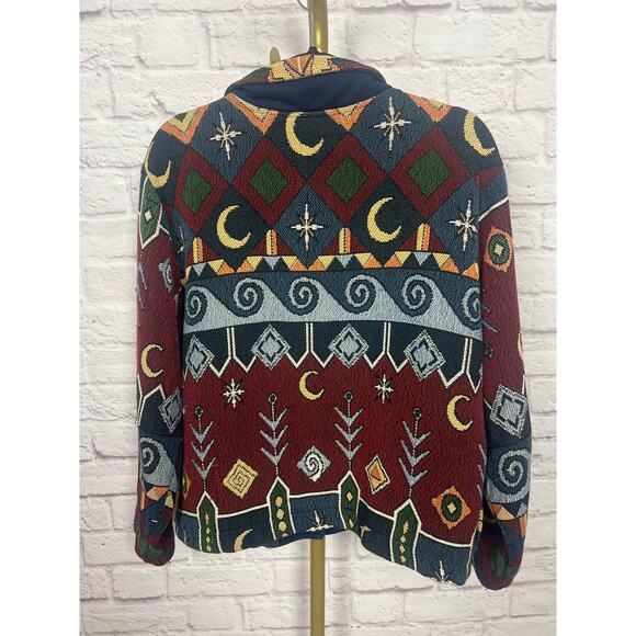 ONE SIZE Sugar Street Weaver Vintage Tapestry Pattern Jacket Made in the USA - Picture 6 of 6